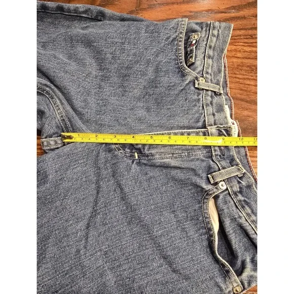 VTG Y2K Women's Tommy Hilfiger Straight Blue Jeans Size 4 EUC - Picture 10 of 11